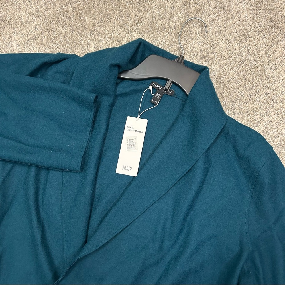 Eileen Fisher‎ Cascading Front Cardigan Women’s XL Wool